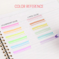 Andstal 6 Colors Macaron Highlighter Doble Head Fluorescente Pen para marcador de la escuela